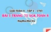 Giải bài 1 trang 71 Toán 8 Tập 1 SGK Chân trời sáng tạo